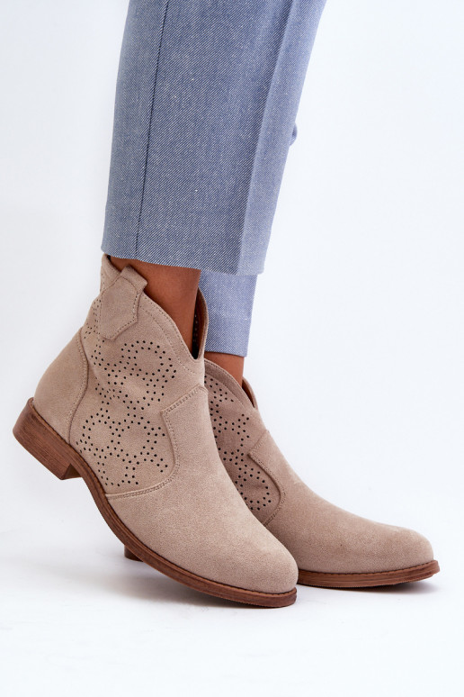 Zābaki Sieviešu ar platiem papēžiem Ziloņkaula krāsas S.Barski HY66-151