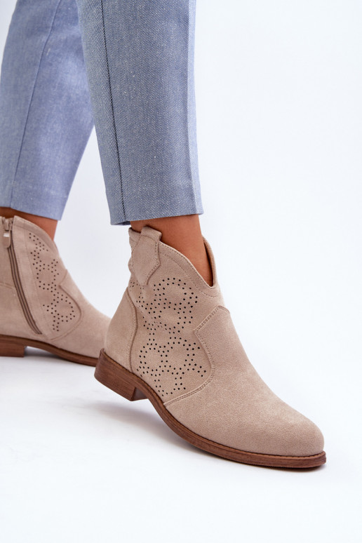 Zābaki Sieviešu ar platiem papēžiem Ziloņkaula krāsas S.Barski HY66-151