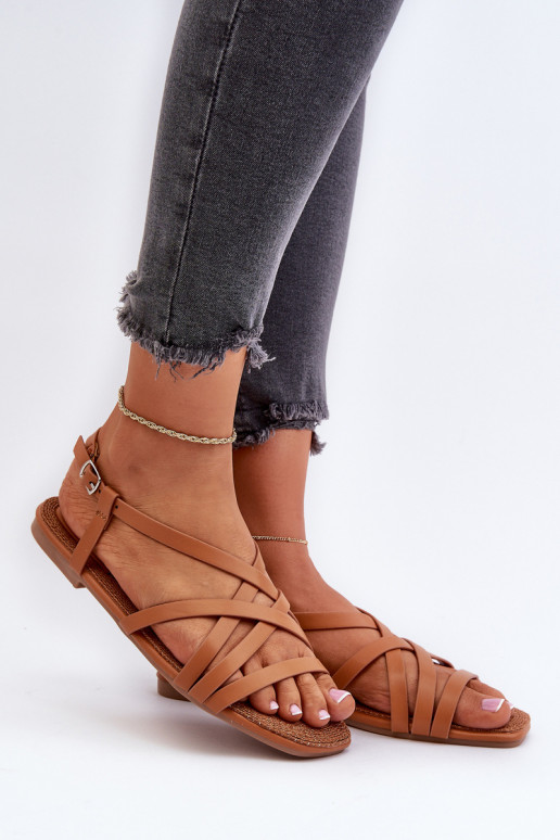 līdzenas zoles basenes Big Star NN274013 brūnas krāsas