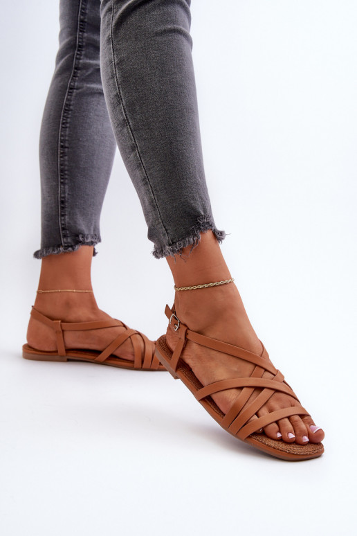 līdzenas zoles basenes Big Star NN274013 brūnas krāsas