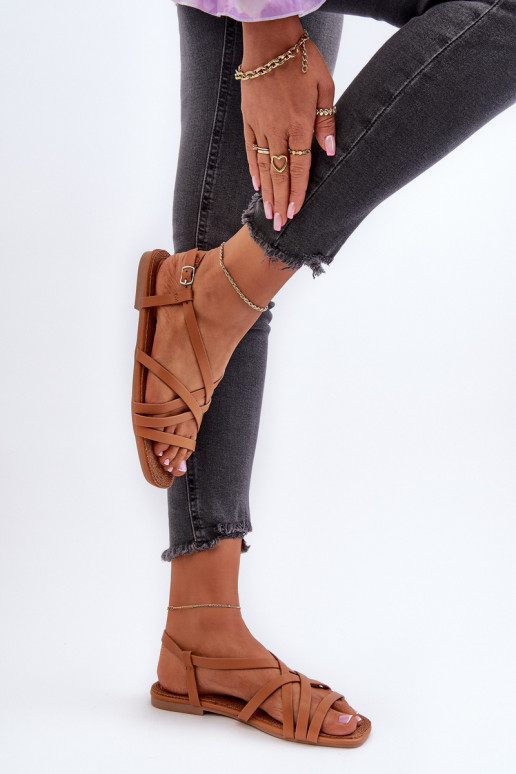 līdzenas zoles basenes Big Star NN274013 brūnas krāsas