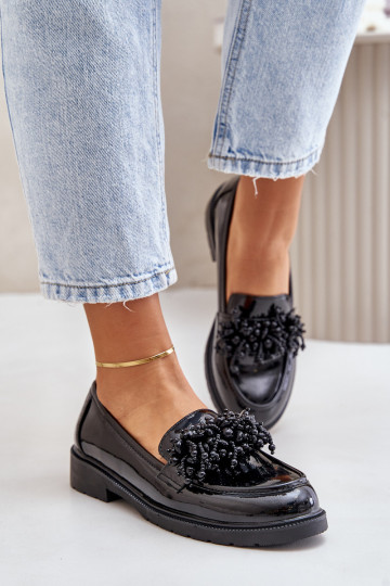 Sieviešu Mokasīni Laque S.Barski HY369A melnas krāsas