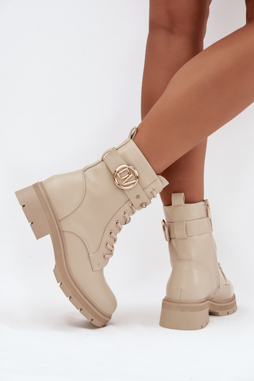 siltināti zābaki Sieviešu Ar greznu Detalem smilšu krāsas Talyssa