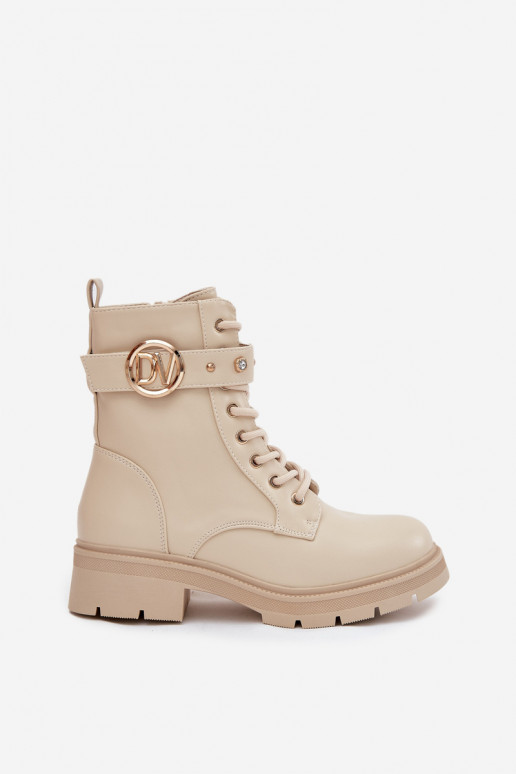 siltināti zābaki Sieviešu Ar greznu Detalem smilšu krāsas Talyssa