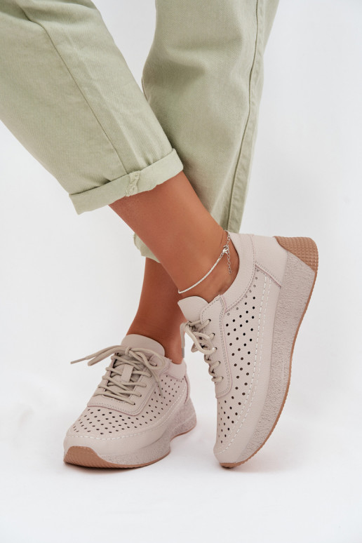 Āda apavi Sneakers modeļa apavi Sieviešu Ažūrs Sergio Leone SP-013 Pelēkas krāsas