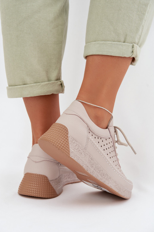 Āda apavi Sneakers modeļa apavi Sieviešu Ažūrs Sergio Leone SP-013 Pelēkas krāsas