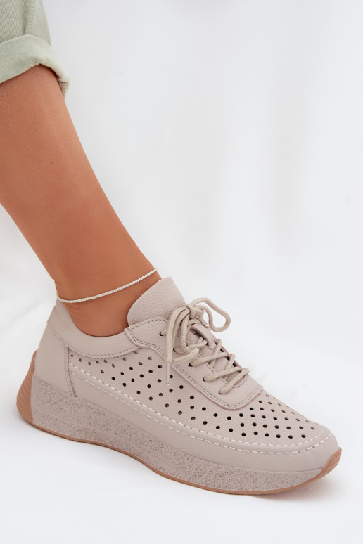 Āda apavi Sneakers modeļa apavi Sieviešu Ažūrs Sergio Leone SP-013 Pelēkas krāsas