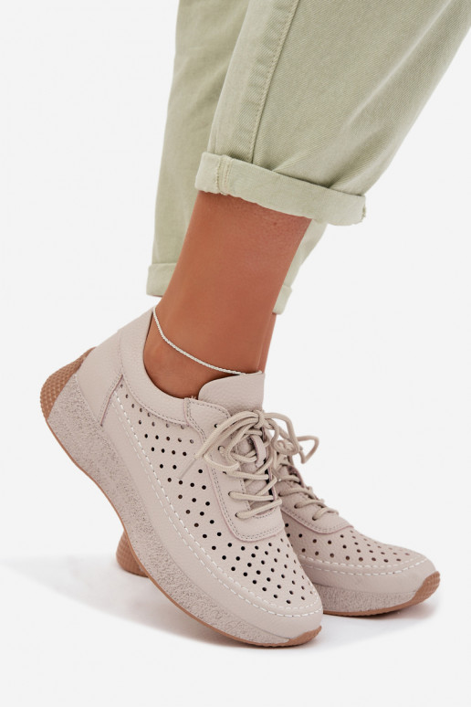 Āda apavi Sneakers modeļa apavi Sieviešu Ažūrs Sergio Leone SP-013 Pelēkas krāsas