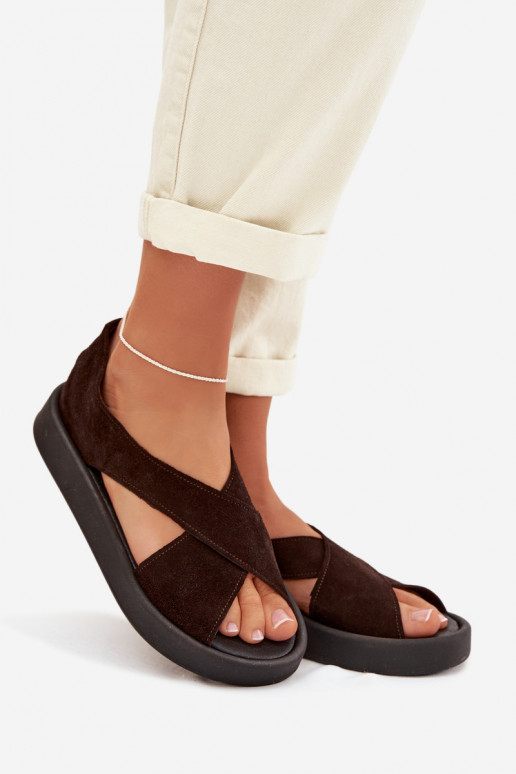 Sieviešu basenesIeslēgtsturalnego zamšādasu Zazoo 3196 CzekoladoIne