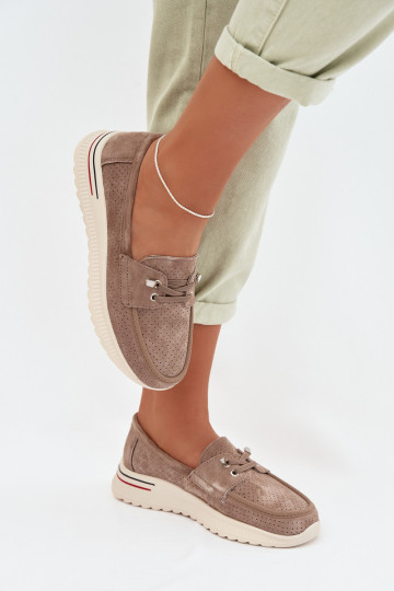 apaviIeslēgtsturalnego zamšādasu smilšu krāsas Selorette