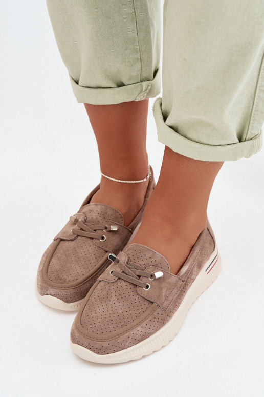 apaviIeslēgtsturalnego zamšādasu smilšu krāsas Selorette