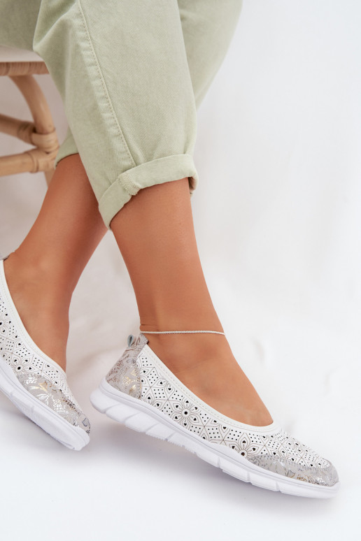 Āda Ažūra balerīnas S.Barski GR61-5973 baltas krāsas
