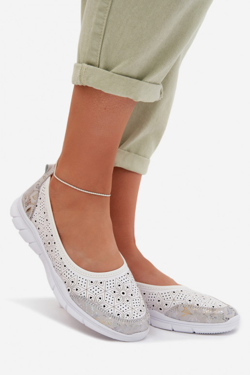 Āda Ažūra balerīnas S.Barski GR61-5973 baltas krāsas