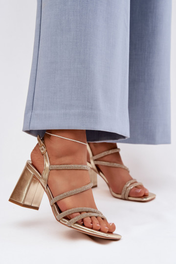 Sieviešu basenes Ar svītrām Un cirkoni Zelta krāsas Brelia 2