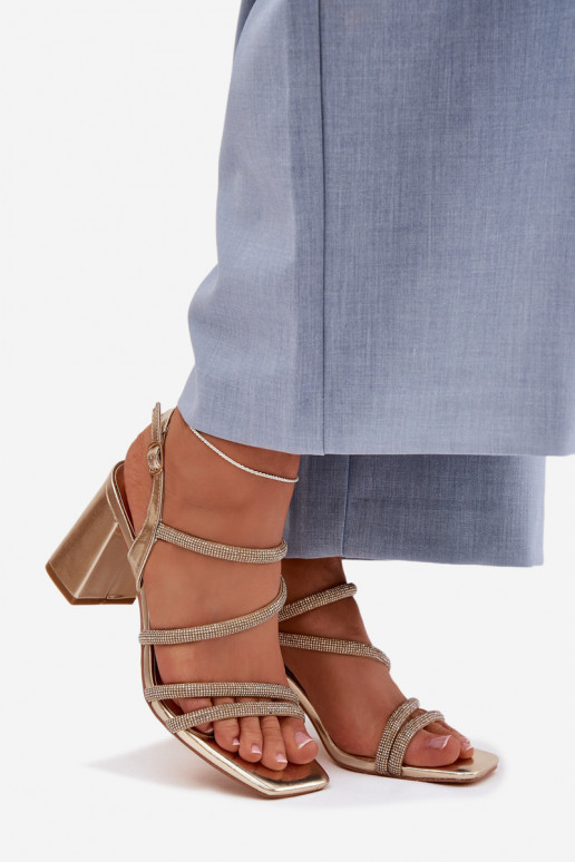 Sieviešu basenes Ar svītrām Un cirkoni Zelta krāsas Brelia