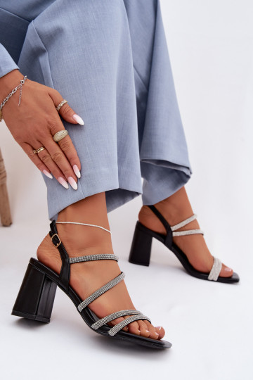 Sieviešu basenes Ar svītrām Un cirkoni melnas krāsas Brelia