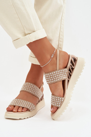 Āda Zamšādas basenes Ar Dekorāciju D&A CR61-3067 smilšu krāsas 2