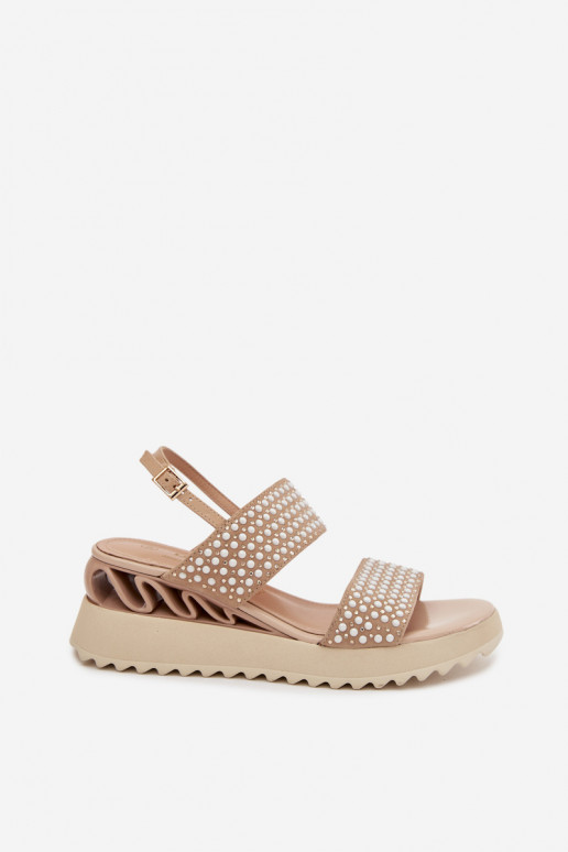 Āda Zamšādas basenes Ar Dekorāciju D&A CR61-3067 smilšu krāsas