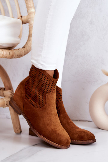 zamšādas Sieviešu Sieviešu puszābaki Slēptais Vedijs brūnas krāsas Solene