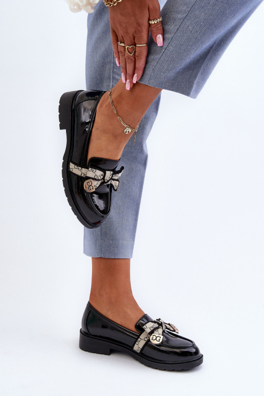 Laque Sieviešu apavi Mokasīni S.Barski HY330A melnas krāsas