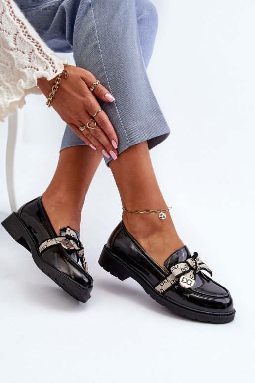 Laque Sieviešu apavi Mokasīni S.Barski HY330A melnas krāsas