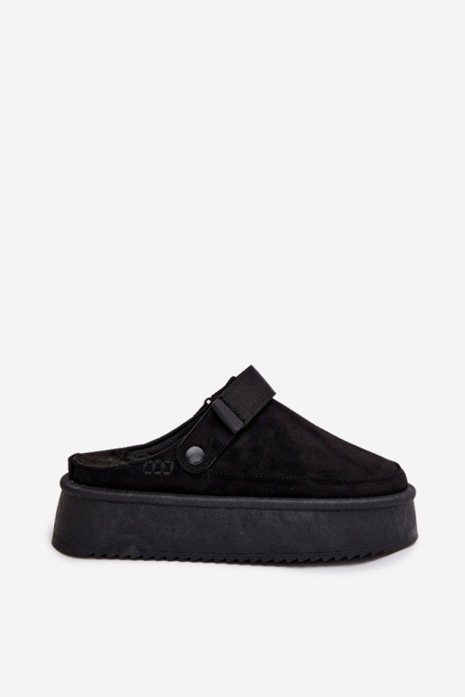 sniega apavi Sieviešu ar platformuar lipīgām aizdarēmem melnas krāsas Jorielle