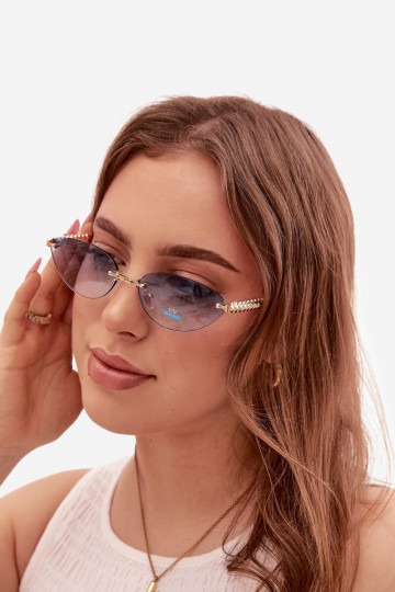 Saulesbrilles SieviešuFiltrem UV Zilas krāsas 2