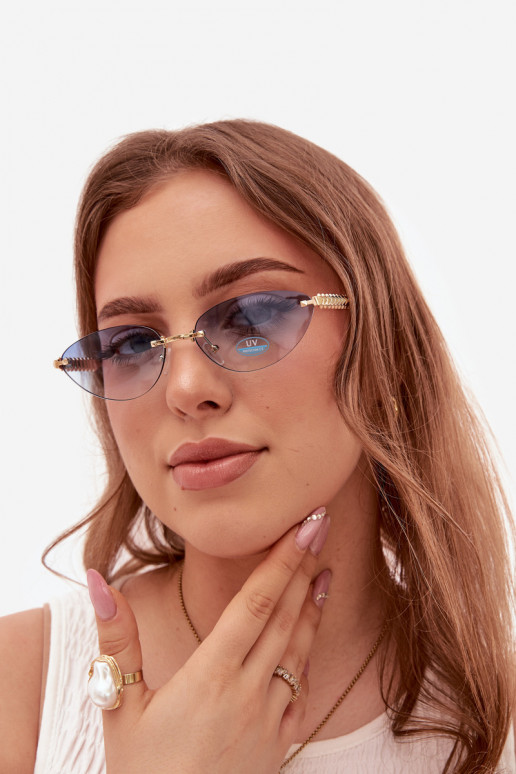 Saulesbrilles SieviešuFiltrem UV Zilas krāsas