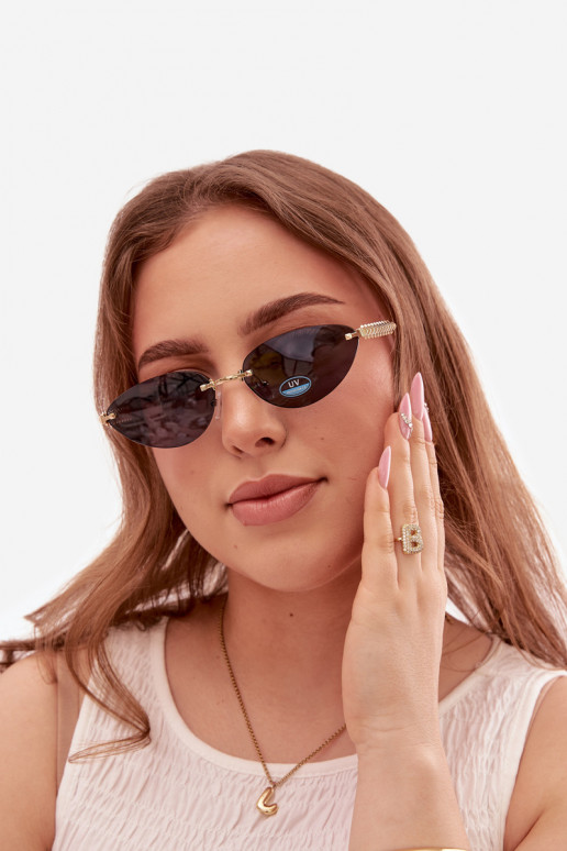 Saulesbrilles SieviešuFiltrem UV tumši zilas krāsas