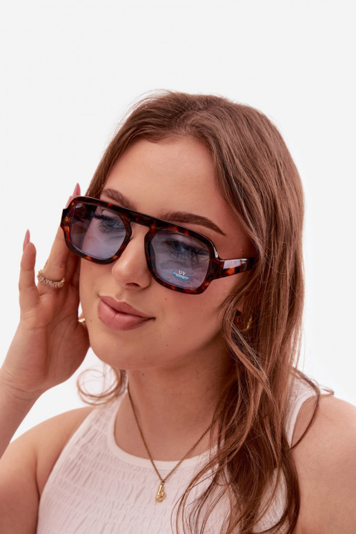 Sieviešu SaulesbrillesFiltrem UV brūnas krāsas-Zilas krāsas