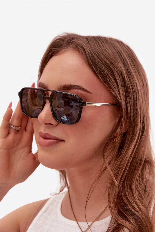 Saulesbrilles SieviešuFiltrem UV melnas krāsas