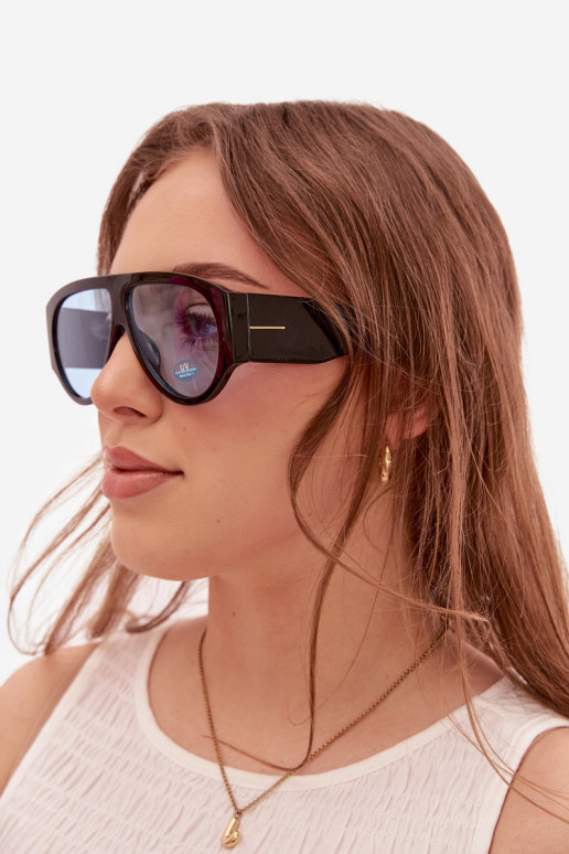 Sieviešu Saulesbrilles Melns-Zilas krāsas