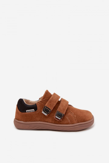 Bērnu ādas Barefoot zābaki Bartek 8600363 brūnā krāsā 2