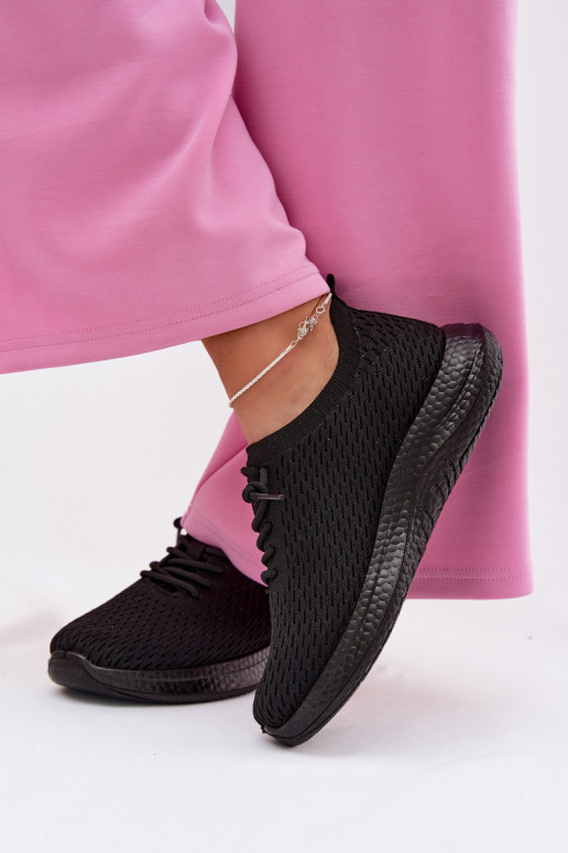 Auduma sporta apavi Sieviešu melnas krāsas Carmivelle