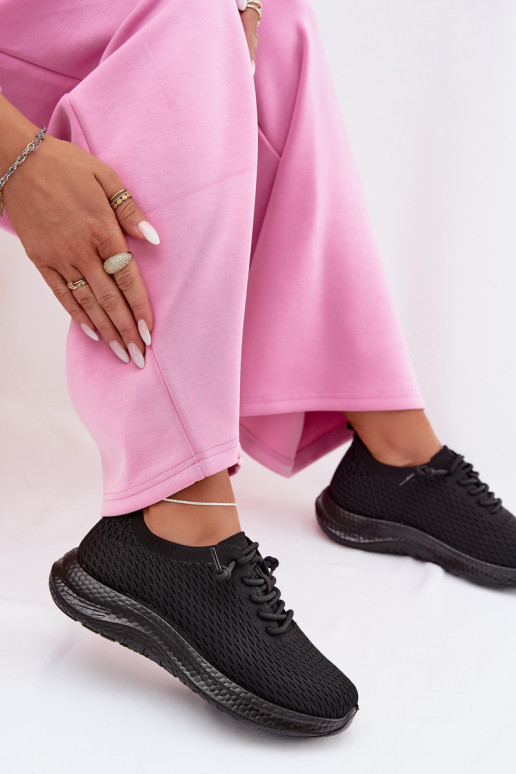 Auduma sporta apavi Sieviešu melnas krāsas Carmivelle