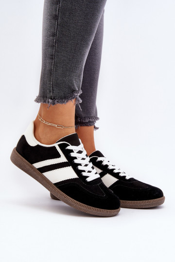 Sieviešu zemais Sneakers modeļa apavi sporta apavi melnas krāsas Eudiopis 2