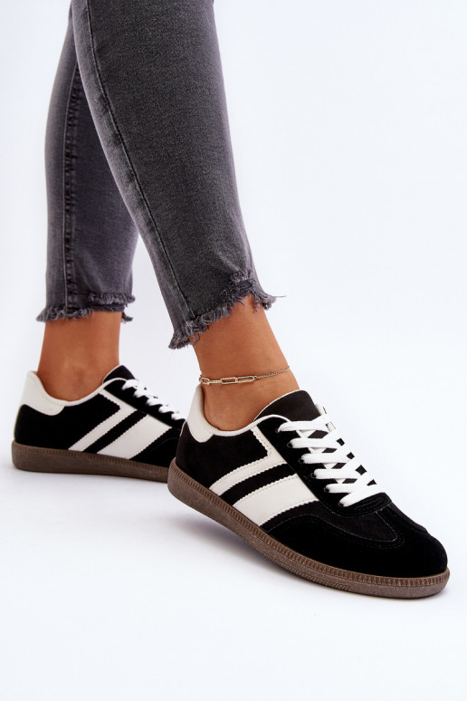 Sieviešu zemais Sneakers modeļa apavi sporta apavi melnas krāsas Eudiopis