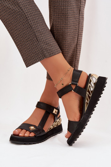 Sieviešu basenes Sieviešu ar platformu D&A CR61-3070 melnas krāsas