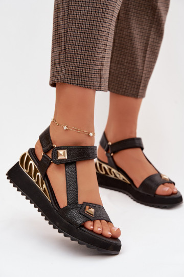 Sieviešu basenes Sieviešu ar platformu D&A CR61-3070 melnas krāsas 2