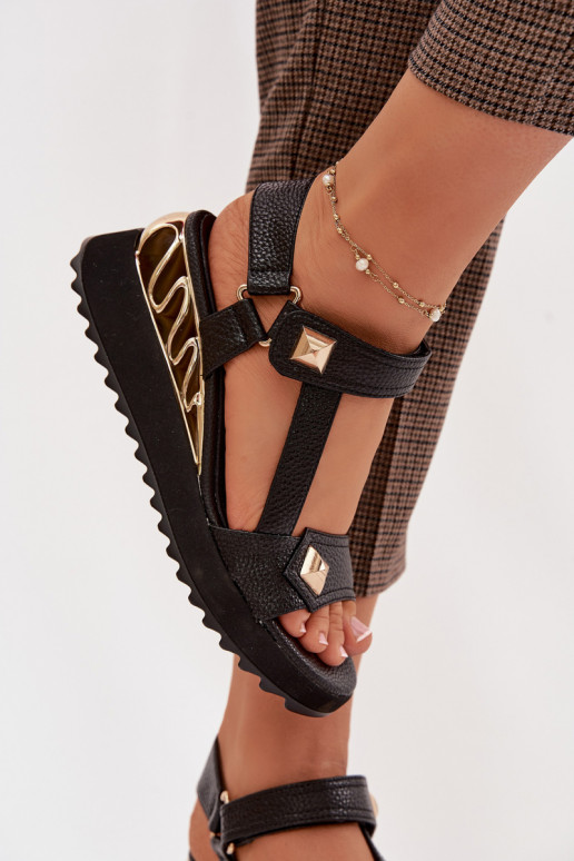 Sieviešu basenes Sieviešu ar platformu D&A CR61-3070 melnas krāsas