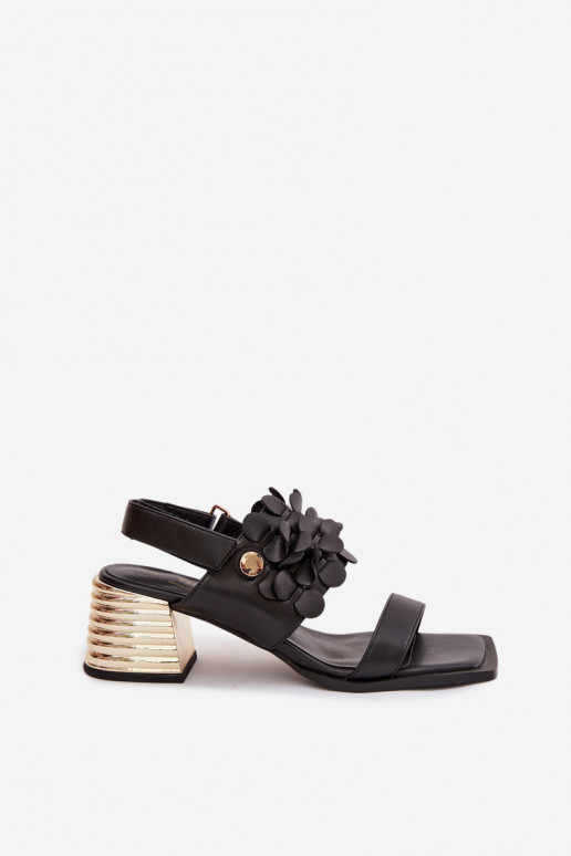 Āda Elegantas augstpapēžu sandales D&A CR61-3062 melnas krāsas