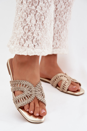 Čības Sieviešu dzīvoklis Zelta krāsas Fariella