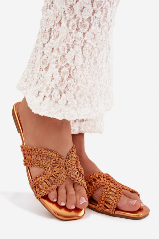 Čības Sieviešu dzīvoklis oranžas krāsas Fariella