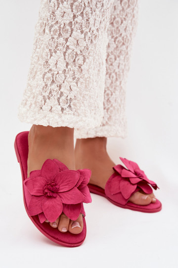 zempapēžu sieviešu čības Ar greznui Ziedsami rozā krāsas Elzoria 2