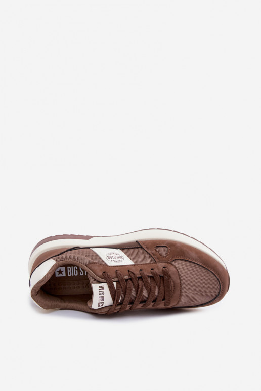 sporta apavi Sneakers modeļa apavi vīriešiem Big Star TT174353 brūnas krāsas