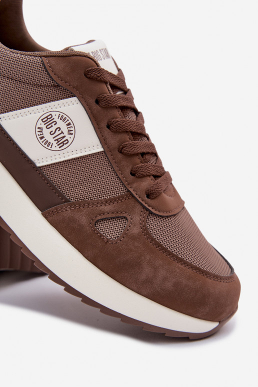 sporta apavi Sneakers modeļa apavi vīriešiem Big Star TT174353 brūnas krāsas