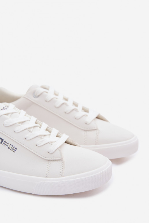 vīriešiem brīvā laika apavi no eko ādas Big Star TT174001 baltas krāsas