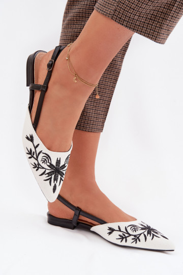 Sieviešu basenesHaftem Ieslēgts zempapēžu melnas krāsas Grelia