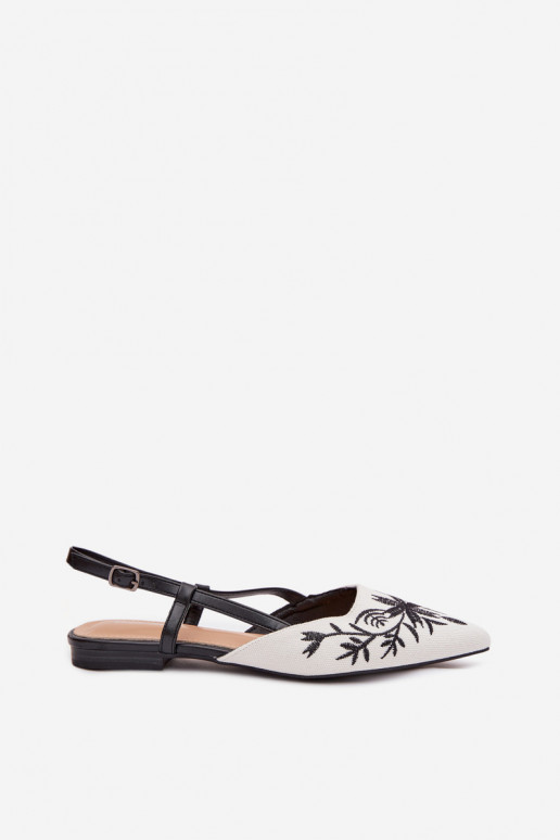 Sieviešu basenesHaftem Ieslēgts zempapēžu melnas krāsas Grelia