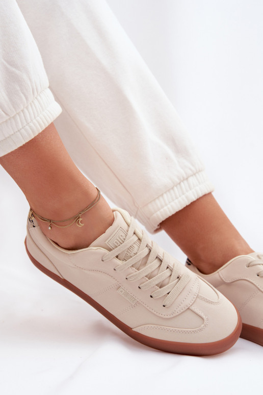 Sneakers modeļa apavi Sieviešu Auduma Big Star TT274358 smilšu krāsas
